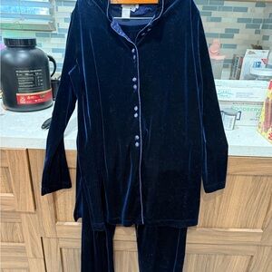 Coldwater Creek Women’s Velour Velvet Pantsuit